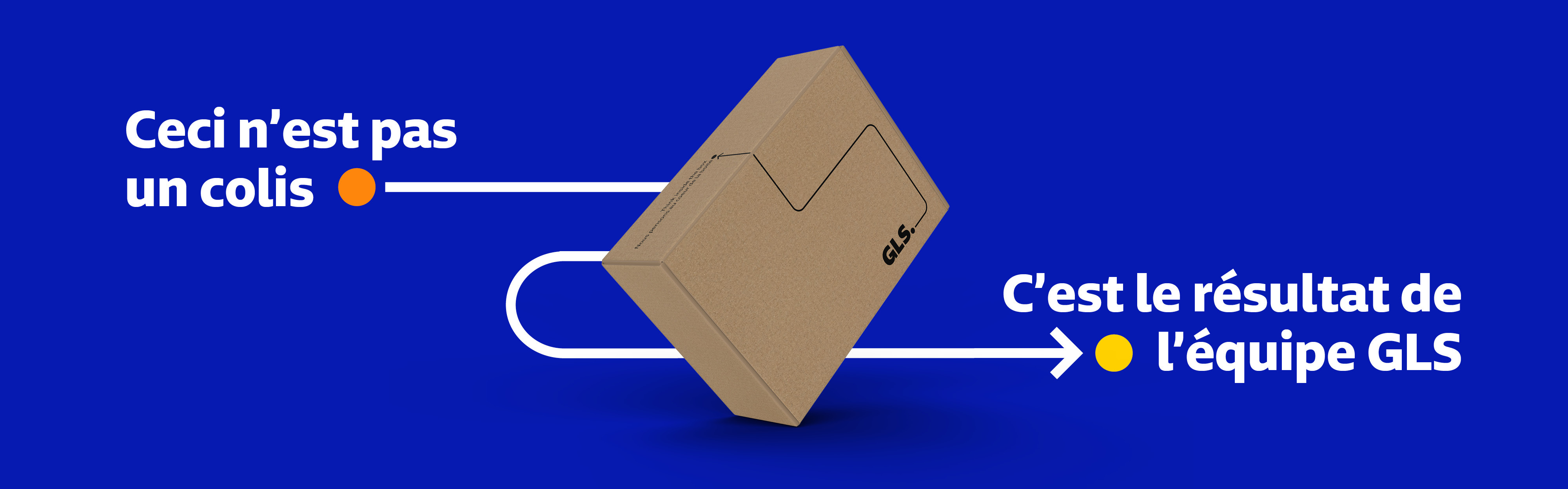 Ceci n’est pas un colis, c’est le résulat de l’équpe GLS