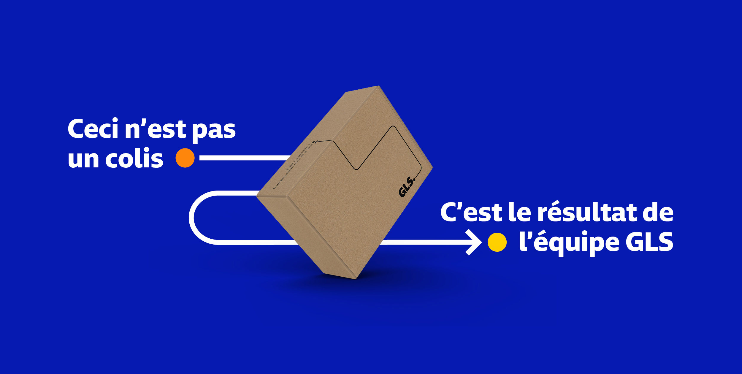 Ceci n’est pas un colis, c’est le résulat de l’équpe GLS
